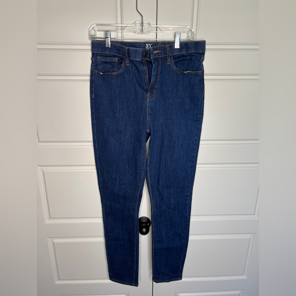 New York & Company Dark Blue Skinny Jeans